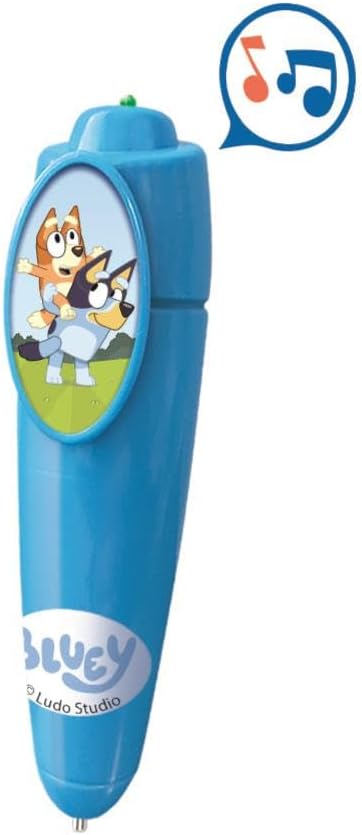 Clementoni Quiz-Bodenpuzzle - Bluey - Interaktives Puzzle mit Stift, Lernspiel für Kinder ab 3 Jahre