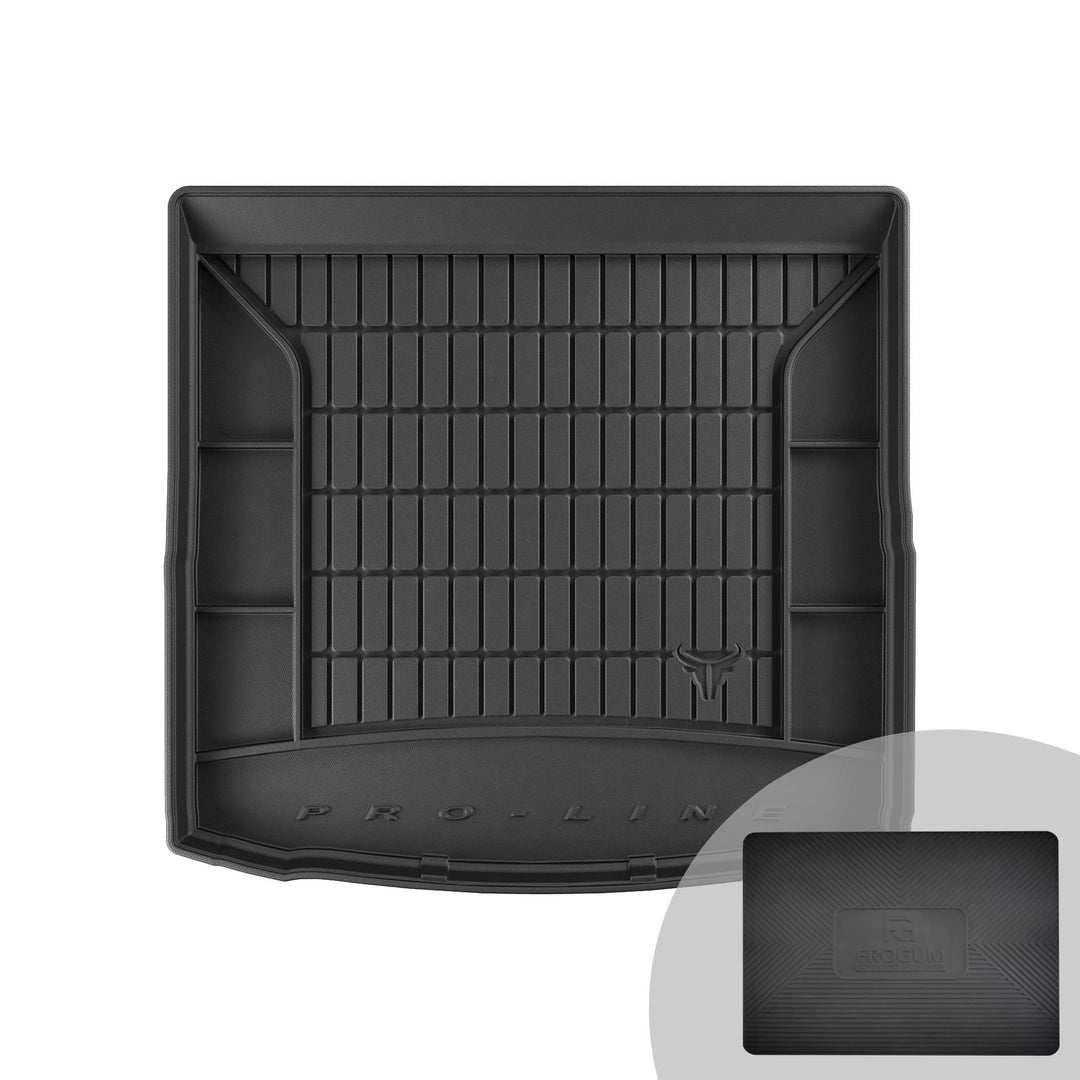 FROGUM ProLine 3D Gummimatte Exklusive Auto Kofferraummatte Kofferraumwanne für SEAT Leon III 2012-2