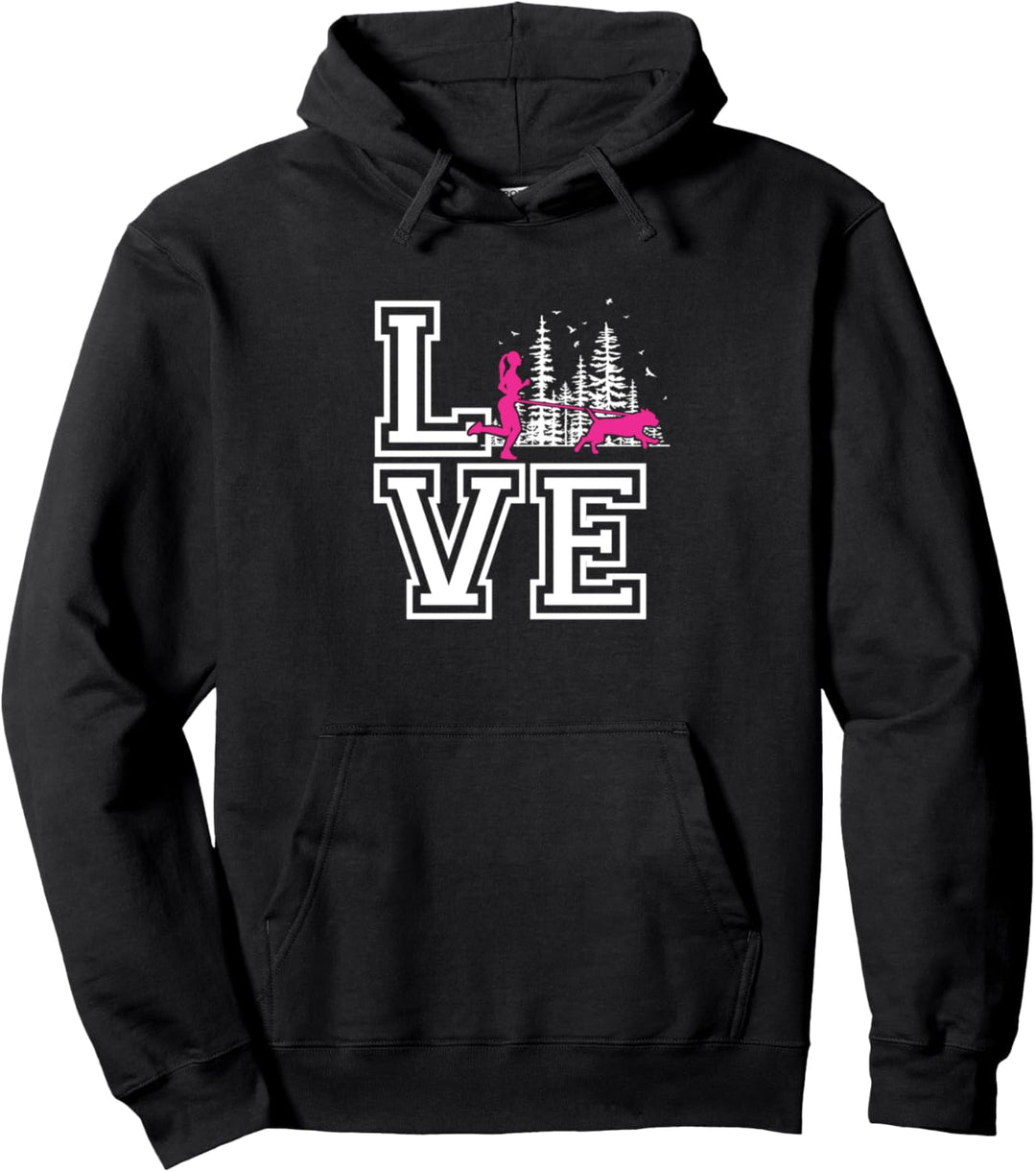 Hundesport Laufen Love - Zughundesport Pullover Hoodie