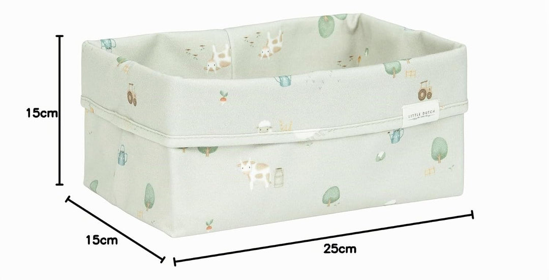 Little Dutch Wickeltischkörbchen Körbchen Korb Utensilo Organizer für den Wickeltisch Baby gross grü