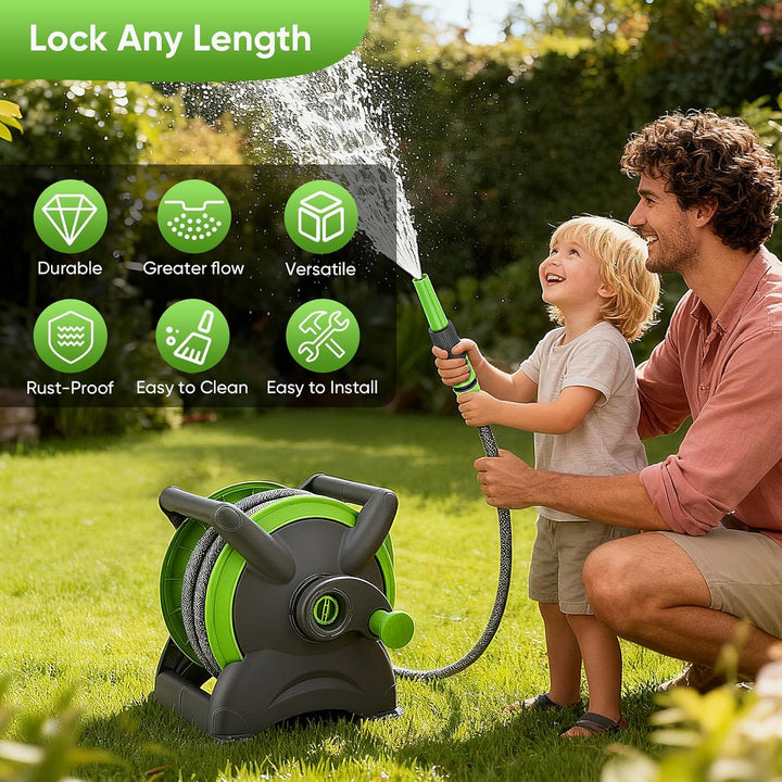 20m Schlauchtrommel Schlauch mit 6–Mobile GartenSchlauchtrommel schlauch