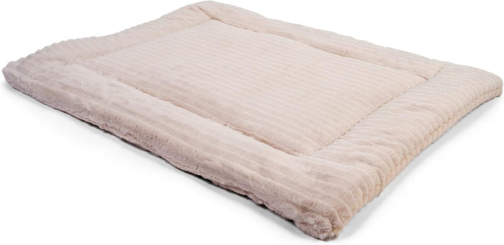 TrendPet Harmony 4cm gefütterte Hundedecke, Katzendecke, Liegedecke für Hunde und Katzen (Creme, 75x