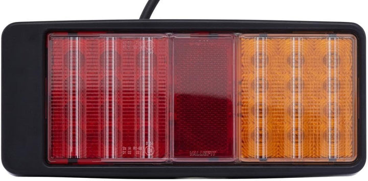HELLA - Heckleuchte - Valuefit - LED - 12/24V - Anbau/geschraubt - Lichtscheibenfarbe: rot/gelb - St