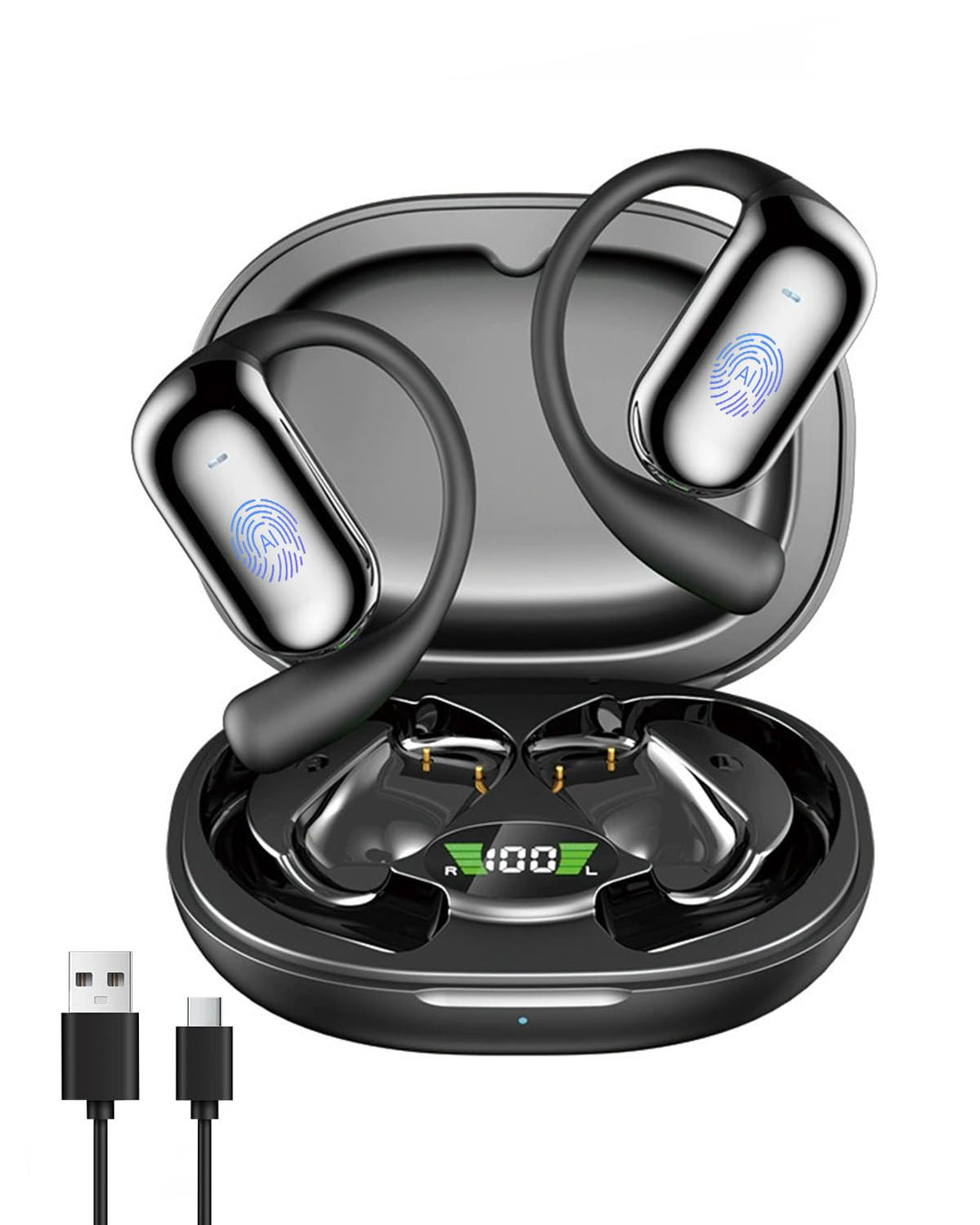 KI Übersetzungskopfhörer Echtzeit mit 134 Sprachen & 90 Std Spielzeit, Bluetooth 5.3 Übersetzer Kopf