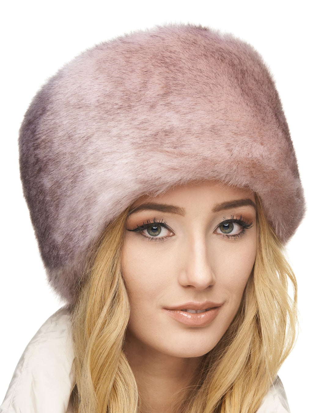Futrzane Siberian Kosakenmütze - Pelzmütze Damen - Fell Pelz Russische Mütze XS Rosa Siberian, XS Ro