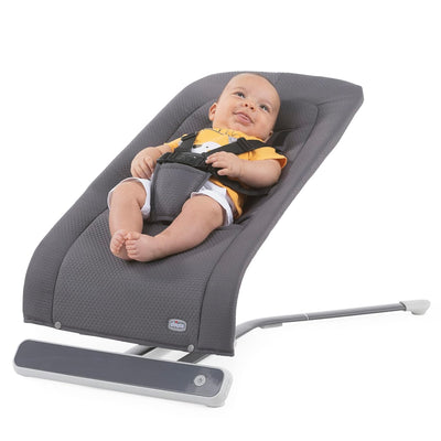 Chicco Rhythm'n'Sound Elektronische Babywippe für Babys von Geburt bis 9 kg, Babyschaukel mit Naturg