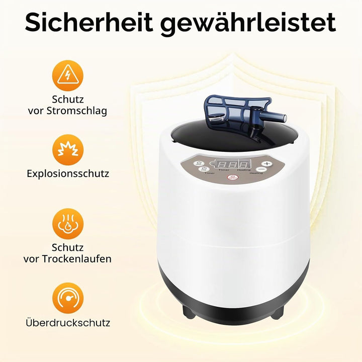 Sauna Dampferzeuger, Dampfsauna Saunadampfer, Sauna Dampferzeuger mit Fernbedienung, 1000W 3L Dampfs