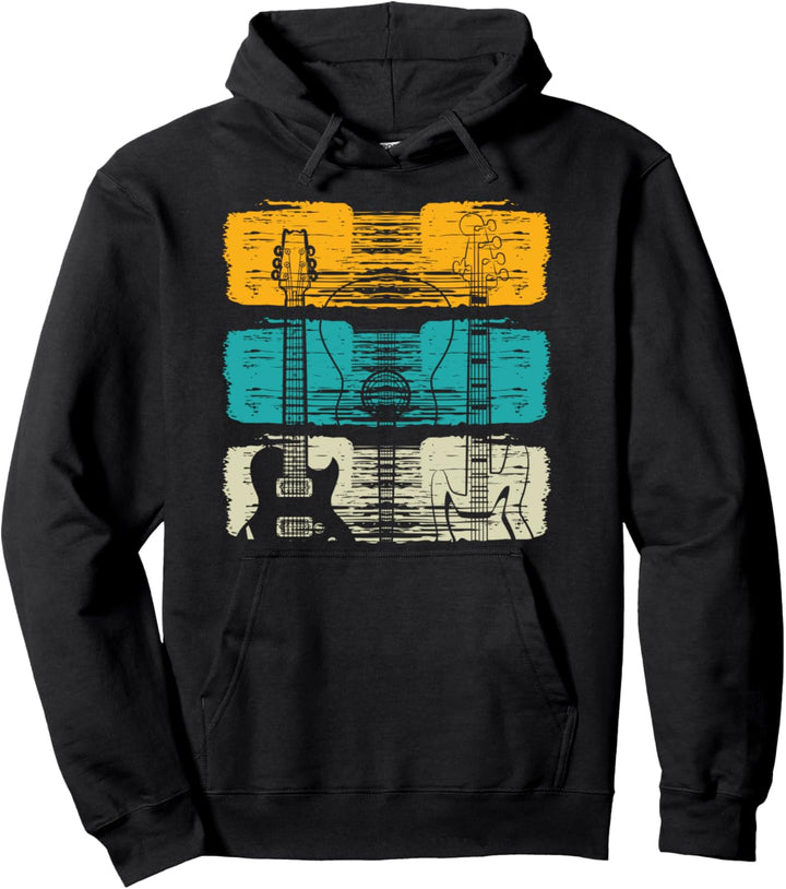 Vintage Pluck Strum Pick Pick Gitarre Saiteninstrument Pullover Hoodie