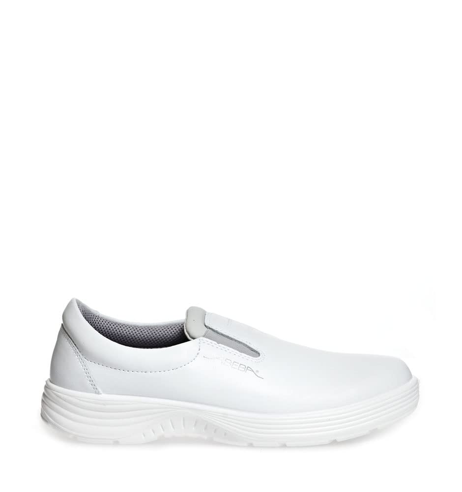 Abeba Halbschuh 711132 - X-Light Glattleder weiss, 44 EU, 44 EU