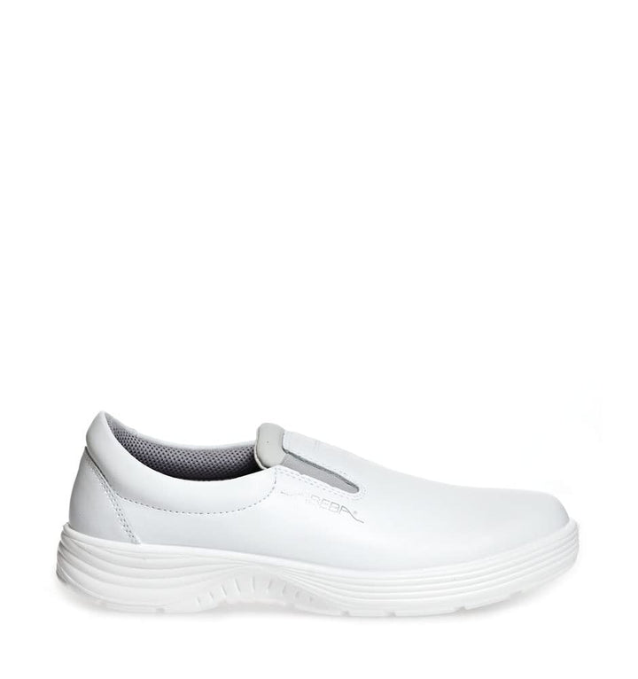Abeba Halbschuh 711132 - X-Light Glattleder weiss, 44 EU, 44 EU
