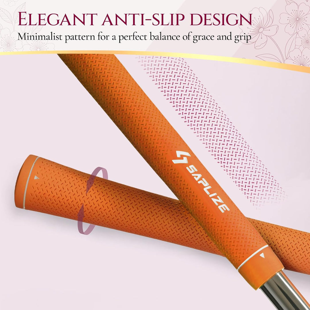 SAPLIZE Golfgriffe, 13er-Set mit komplettem Regripping-Kit, Standard/Midsize, Golfschlägergriffe aus