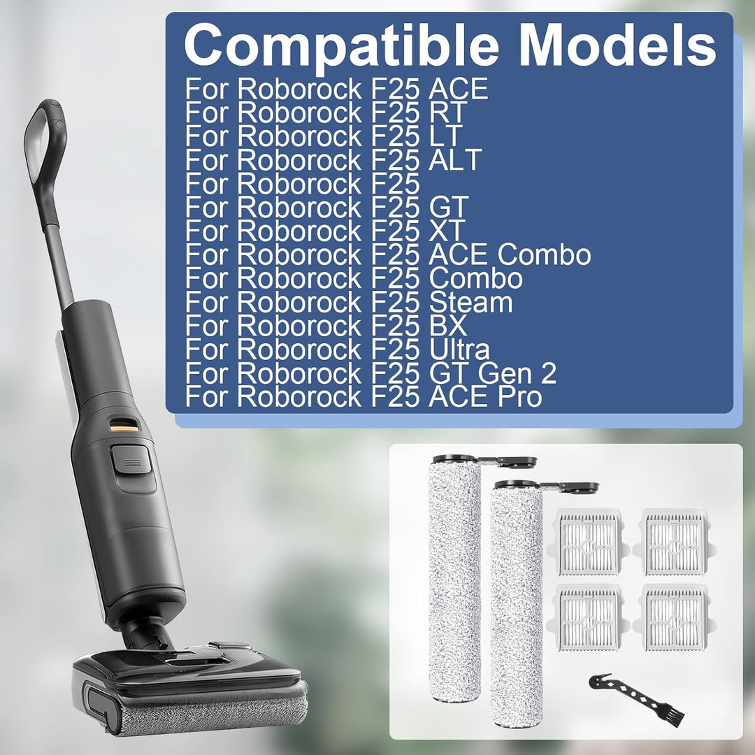 Bürstenrolle Filter Ersatzteile für Roborock F25 / F25 ACE/RT/LT/ALT/GT/XT/ACE Combo/Combo/BX/Ultra/