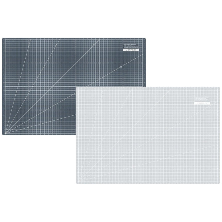 Semplix Schneidematte A1 90x60 cm, selbstheilend, Patchwork &amp; Hobby (hellgrau-grau), Hellgrau-grau