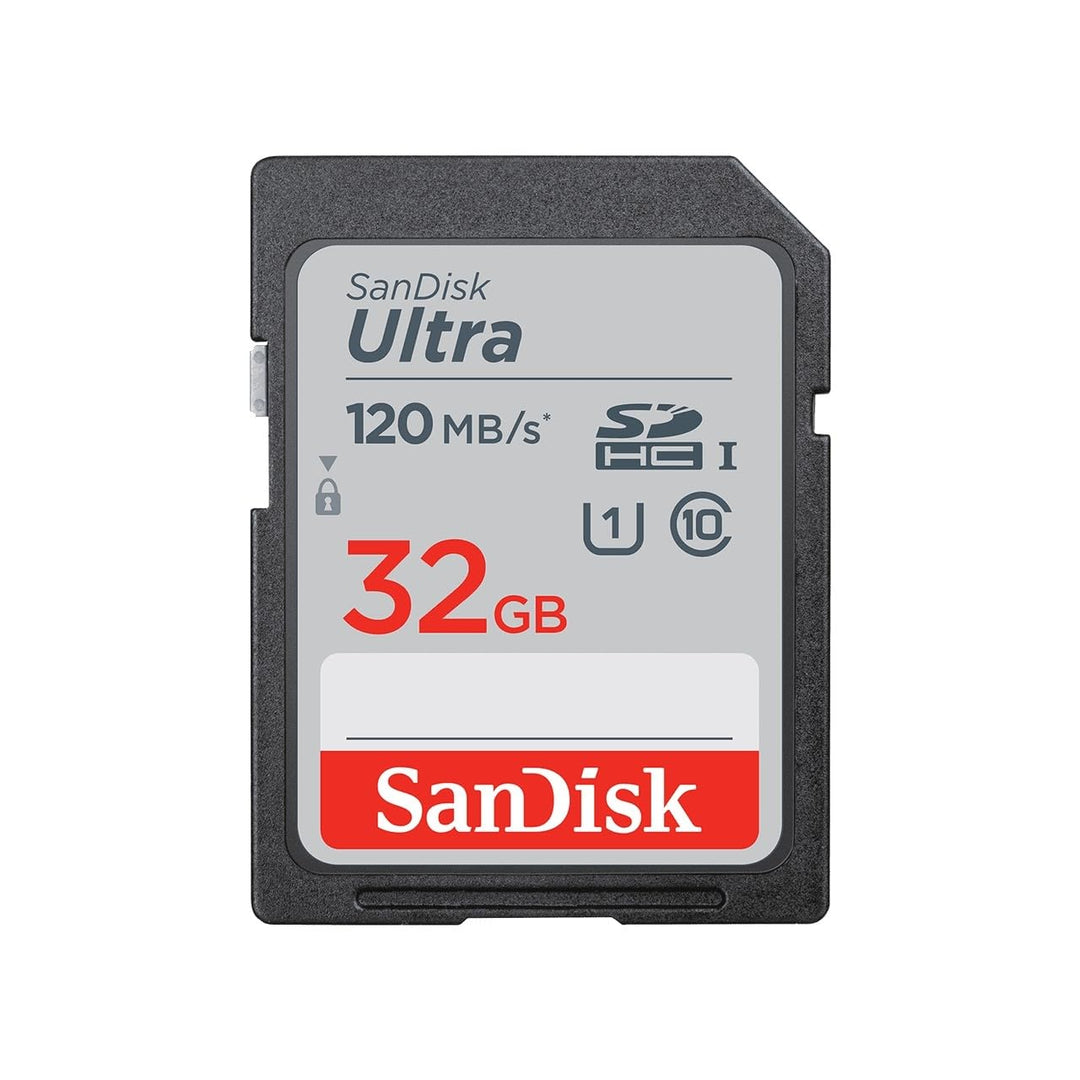 SanDisk Ultra 32GB SDHC Memory Card, Up to 120 MB/s, Class 10, UHS-I, V10, 3 packs 32 GB Triple Pack