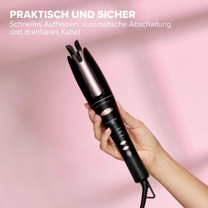 Bellissima Ricci&Curl HD – Lockenstab für Locken und Wellen im Handumdrehen, automatische Zwei-Wege-