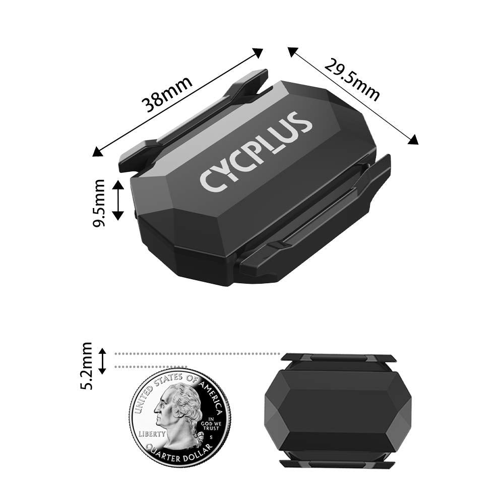 CYCPLUS Fahrrad Trittfrequenzsensor oder Geschwindigkeitssensor Dual Modul Bluetooth und ANT +