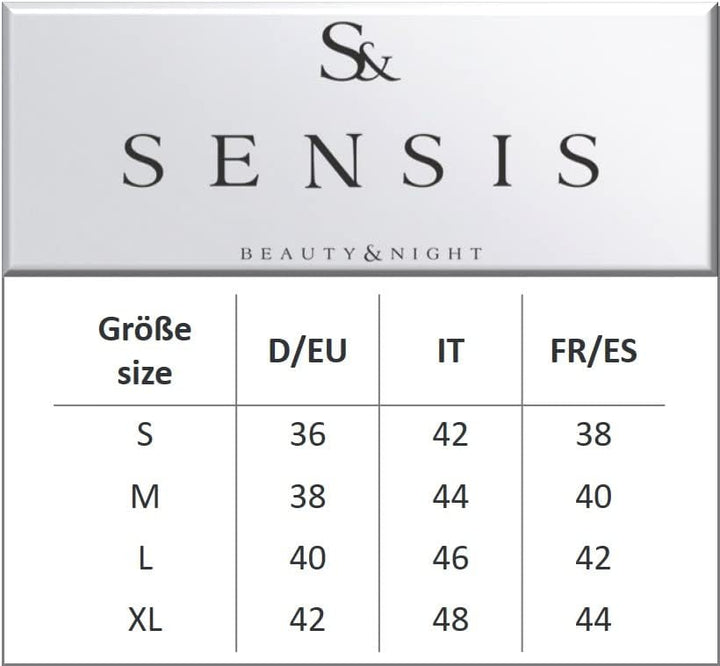 S& SENSIS charmantes Nachtwäsche-Set (Made in EU) aus angesagtem Shirt und koketten Shorts oder Lang