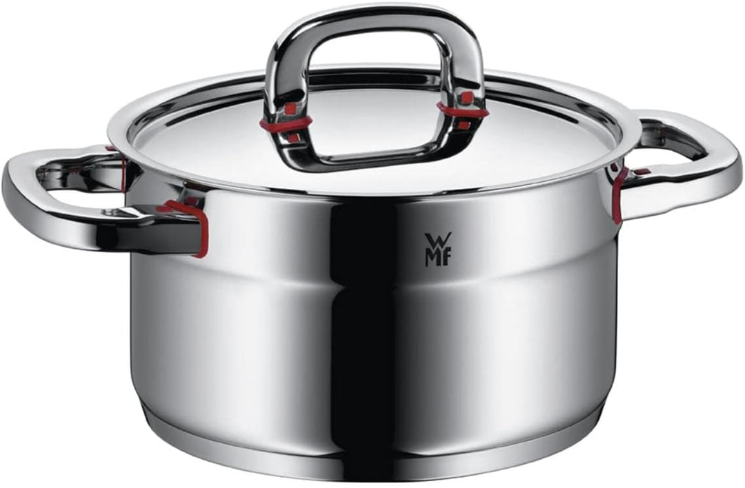 WMF Premium One Kochtopf gross 20cm, Metalldeckel mit Dampföffnung, Fleischtopf Induktion 3,3l, Crom
