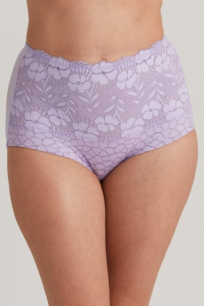 Miss Mary of Sweden Jacquard &amp; Lace Miederhose 40 Lavendel, 40 Lavendel