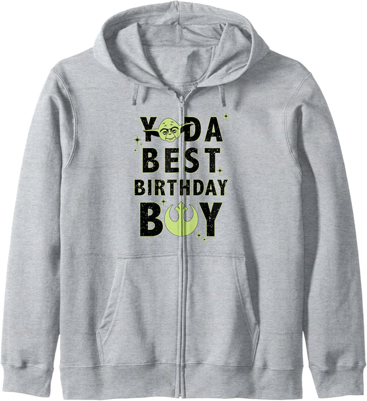 Star Wars Yoda Best Birthday Boy Rebel Logo Kapuzenjacke
