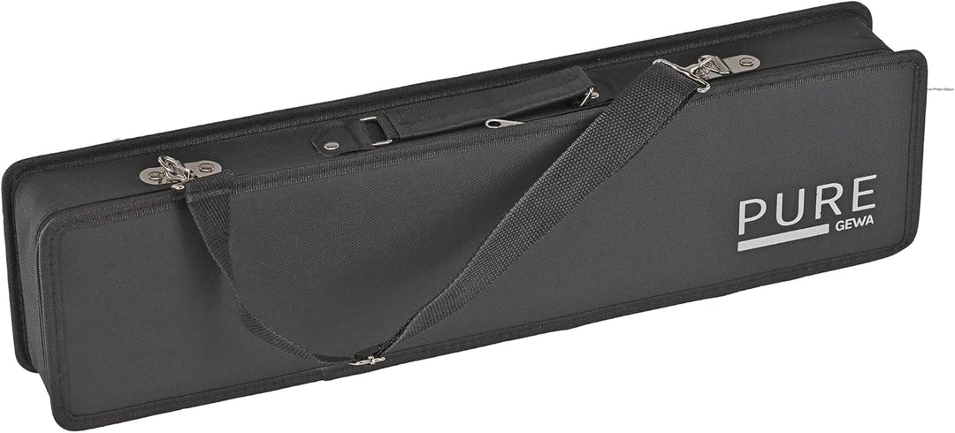 GEWA Melodica, 37 Tasten, Tonumfang f-f´´´, inklusive Anblasschlauch und Etui mit Tragegurt, schwarz