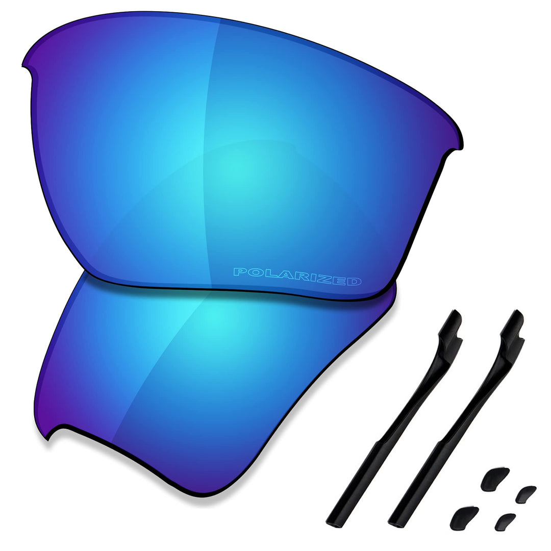 Saucer Premium-Ersatzgläser und Gummi-Kits für Oakley Half Jacket 2.0 XL High Defense - Glacier Blue