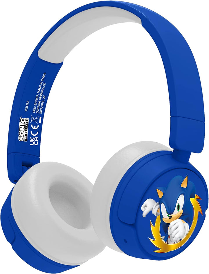 OTL Technologies Sonic – The Hedgehog Kinder-Kopfhörer, kabellos, SH0985, blau, Einheitsgrösse Einze