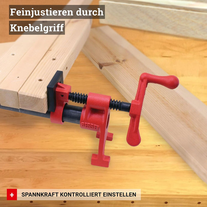 Bessey BPC-H12 Rohrschellen, 1,27 cm, H-Stil, Rot, Rohrschellen