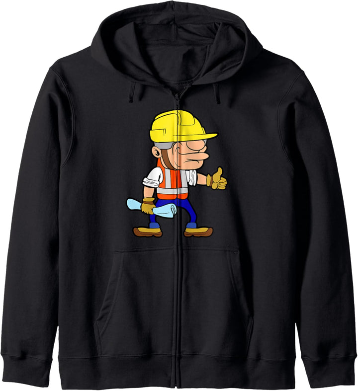 Bauarbeiter Bauleiter Bauunternehmen Baufirma Witzig Fun Kapuzenjacke