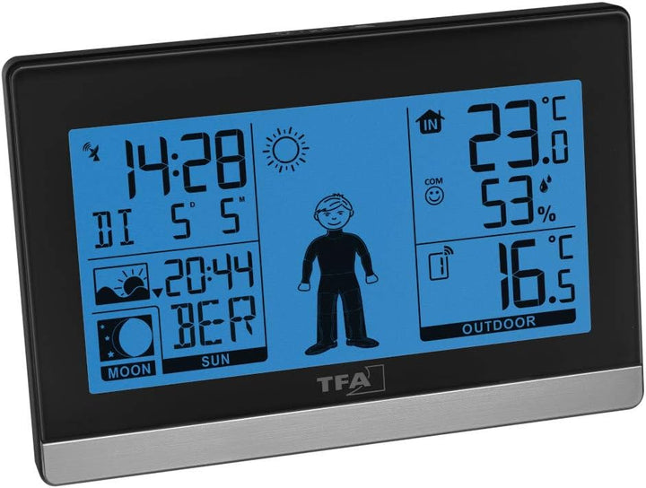 TFA Dostmann Funk-Wetterstation Weather Boy, 35.1159, Aussen-/Innentemperatur, Wettervorhersage, Mon