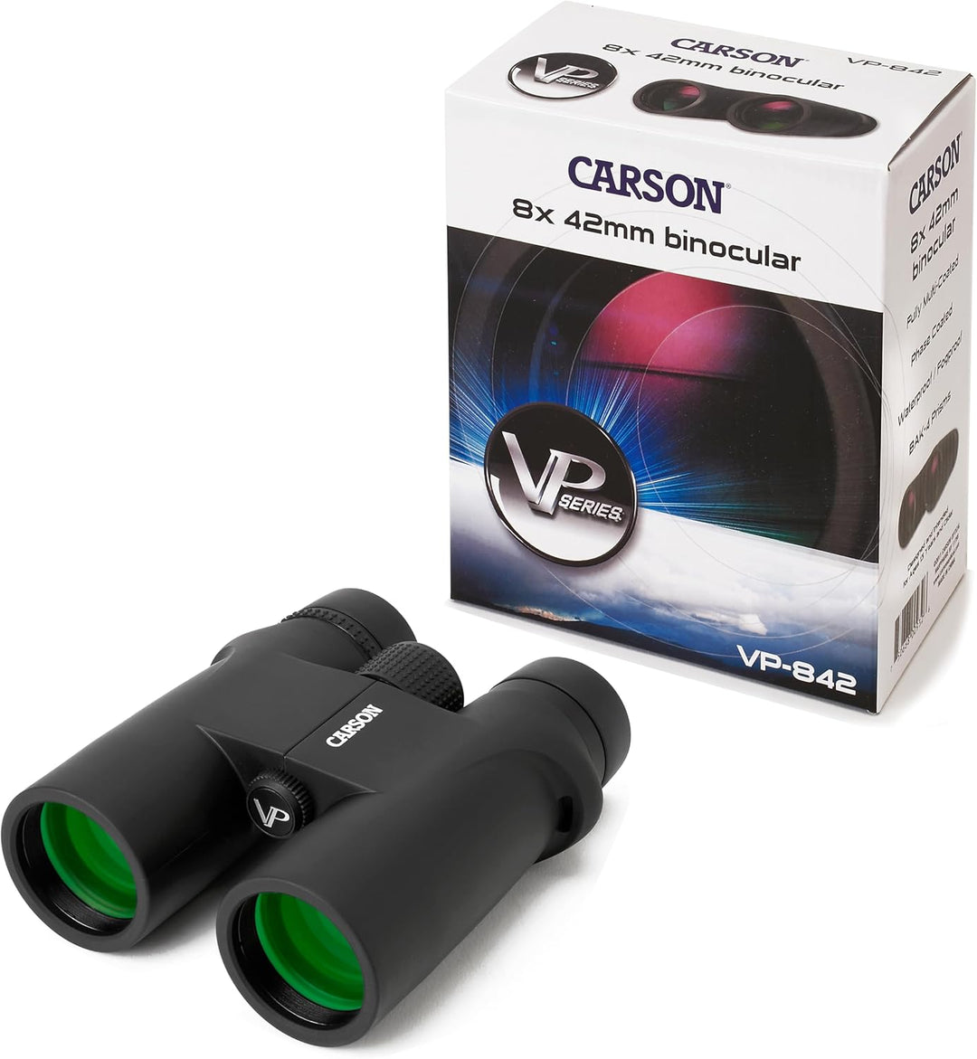 Carson Full-Size Fernglas, 8x42mm, wasserdicht und beschlagfrei (VP-842) 8x42mm Full-Size, 8x42mm Fu