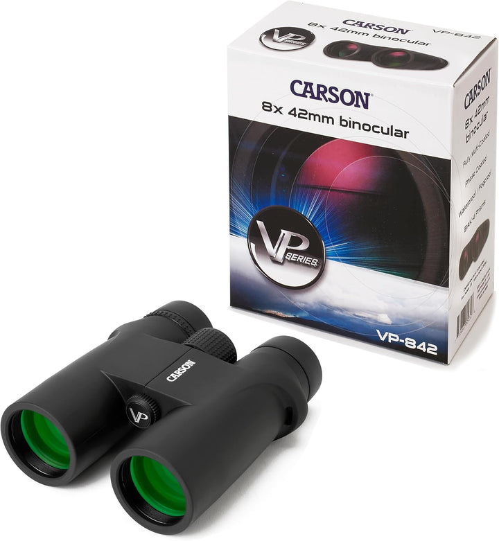 Carson Full-Size Fernglas, 8x42mm, wasserdicht und beschlagfrei (VP-842) 8x42mm Full-Size, 8x42mm Fu