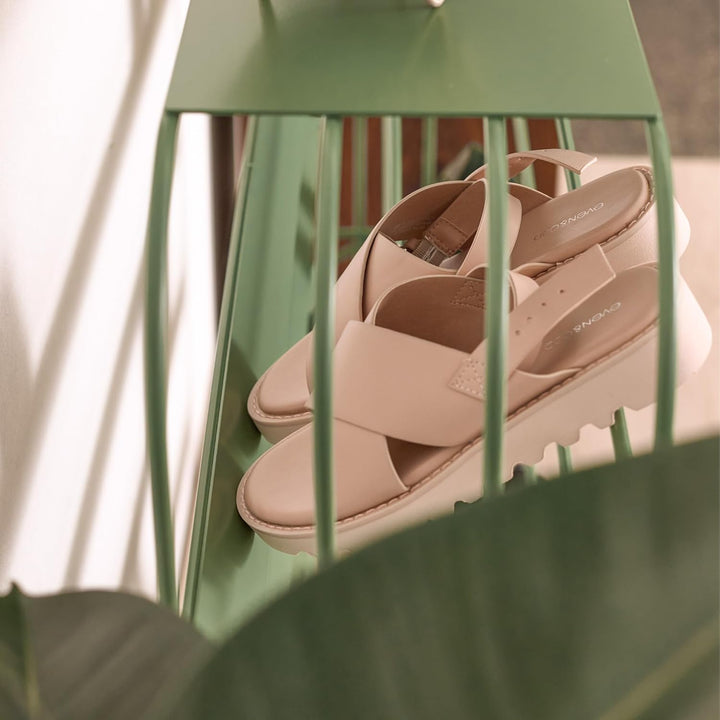 Elegantes Schuhregal Metall ALVIER - Platzsparendes Schuhregal für Flur & Eingangsbereich, 4 Ebenen