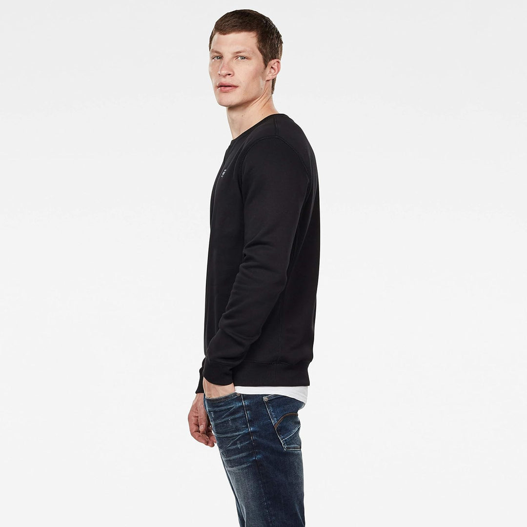 G-STAR RAW Herren Premium Core R Sw Ls Sweatshirt XS Schwarz (Dk Black D16917-c235-6484), XS Schwarz