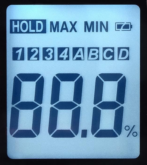 AGT Feuchtigkeitsmessgerät: Mobiler 4in1-Feuchtigkeitsdetektor, Batterie-Betrieb, LCD-Display (Holzf