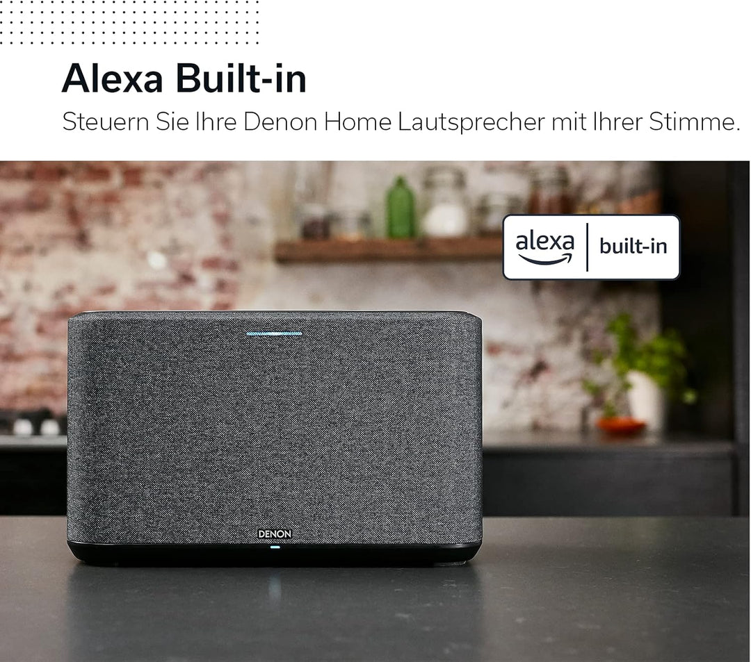 Denon Home 350 Multiroom-Lautsprecher, HiFi Lautsprecher mit HEOS Built-in, Alexa integriert, WLAN,