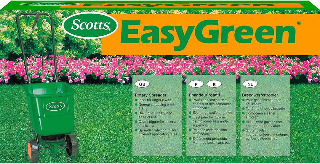Scotts Easy Green Rotierender Streuwagen, 180 cm