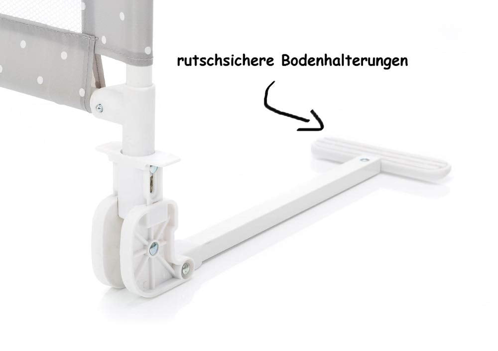 Set Fillikid Bettschutzgitter mit Stoffwindel von Kinderhaus Blaubär | 135x50cm | Rausfallschutz für