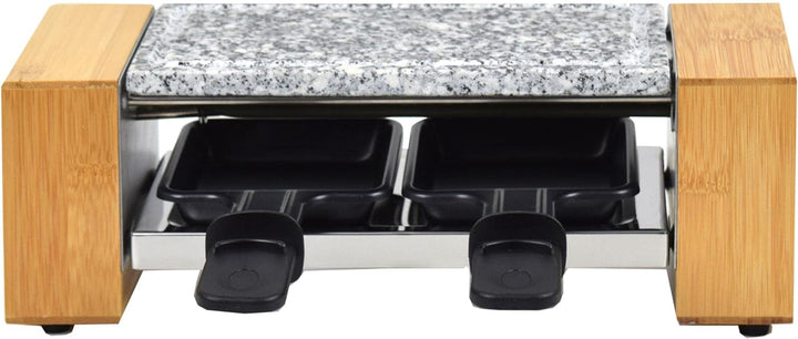 Syntrox Germany RAC-320W-Biel im schicken Holz Design von Syntrox - Raclette Set für 2 Personen
