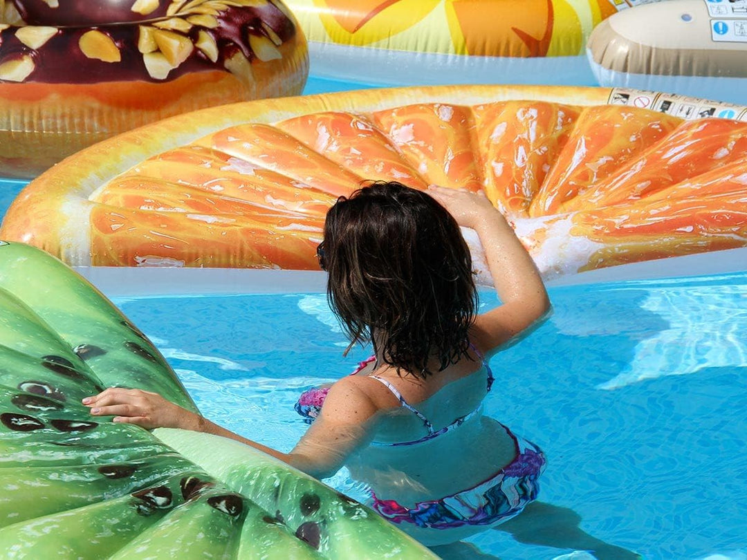 Intex 58763 Luftmatratze aufblasbar "Orange Slice" 178 x 85 cm