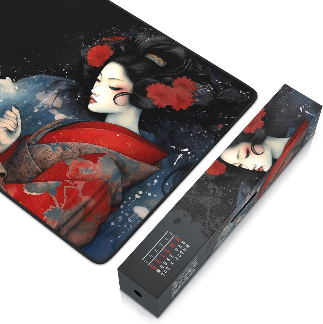TITANWOLF - XXL Speed Gaming Mauspad 900 x 400mm - XXL Mousepad - Tischunterlage Large Size - verbes