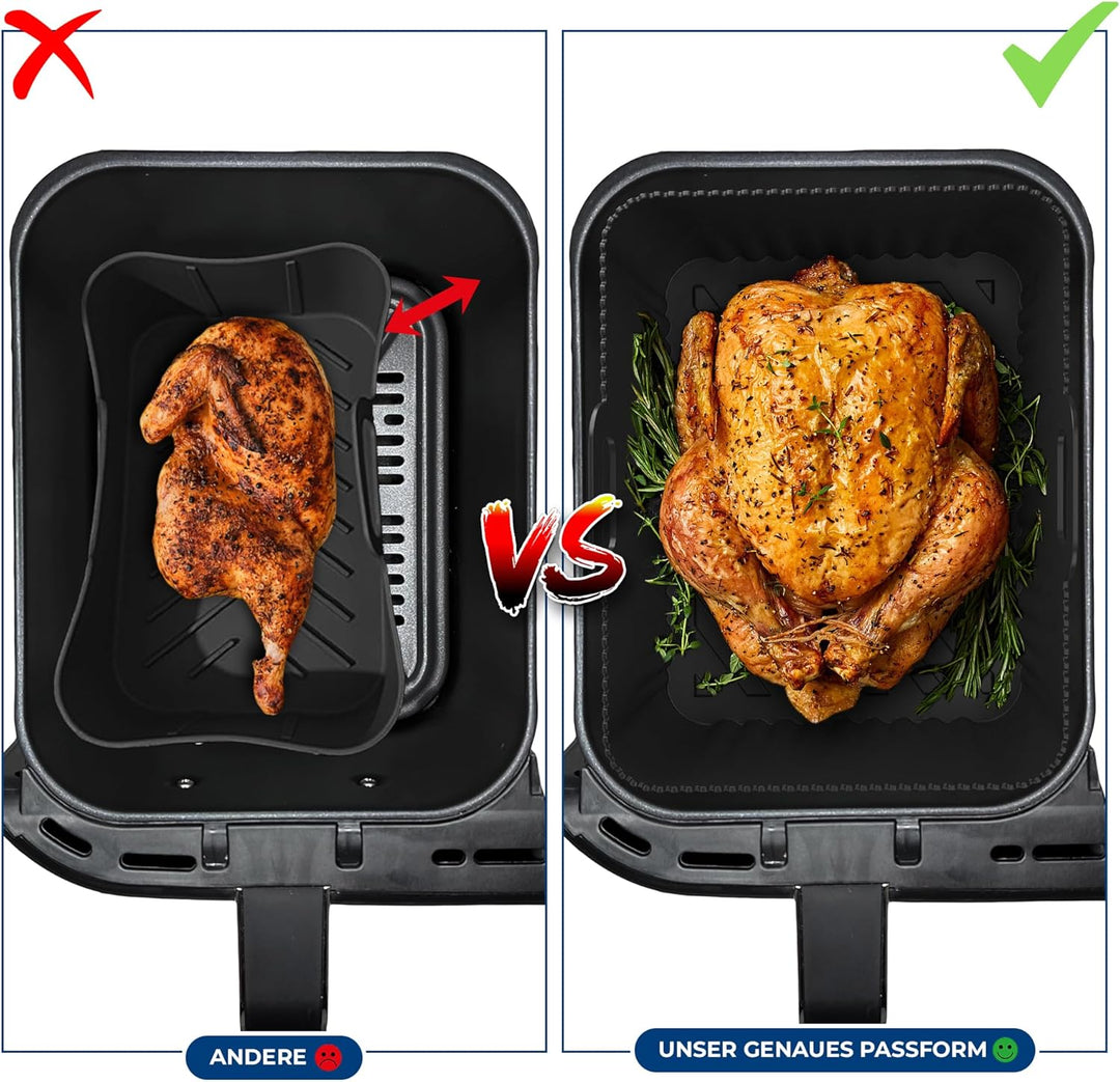 Ninja AF400EU Silikonform & Grillrost | BPA-FREI | Hochwertige Materialien | 2,5mm dicke Silikonform