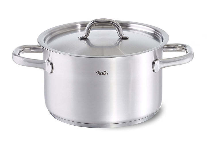 Fissler Family Line/Edelstahl-Topf (Ø 24 cm, 5,3 L) Kochtopf mit Metall-Deckel - Induktion, 24 cm