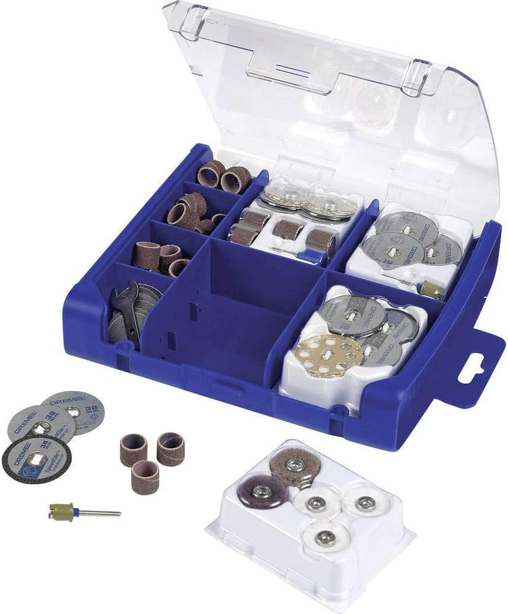 Dremel SC725 EZ SpeedClic Mehrzweck Zubehörset (70 Zubehörteile zum Schleifen, Schneiden, Schärfen,