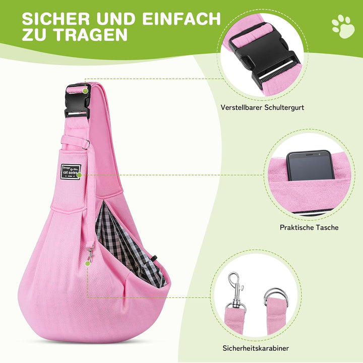 ALLSOPETS Tragbare Hundetragetasche Reisen Haustiertaschen Katzentragetasche Haustiere Welpen Kleine
