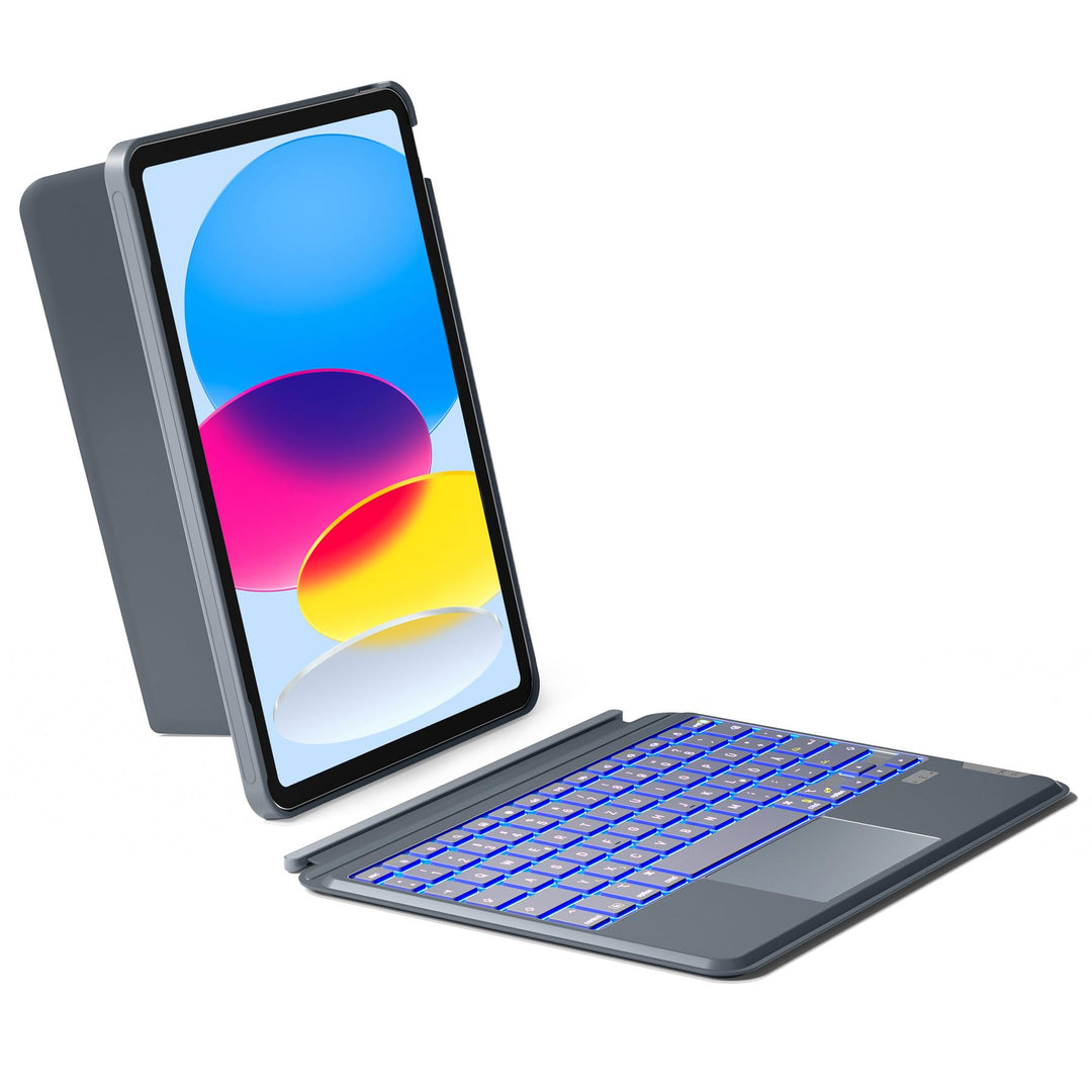 Inateck Hülle mit Tastatur für iPad 10 Generation,Tastatur mit Touchpad für iPad 10th Gen 10,9 Zoll