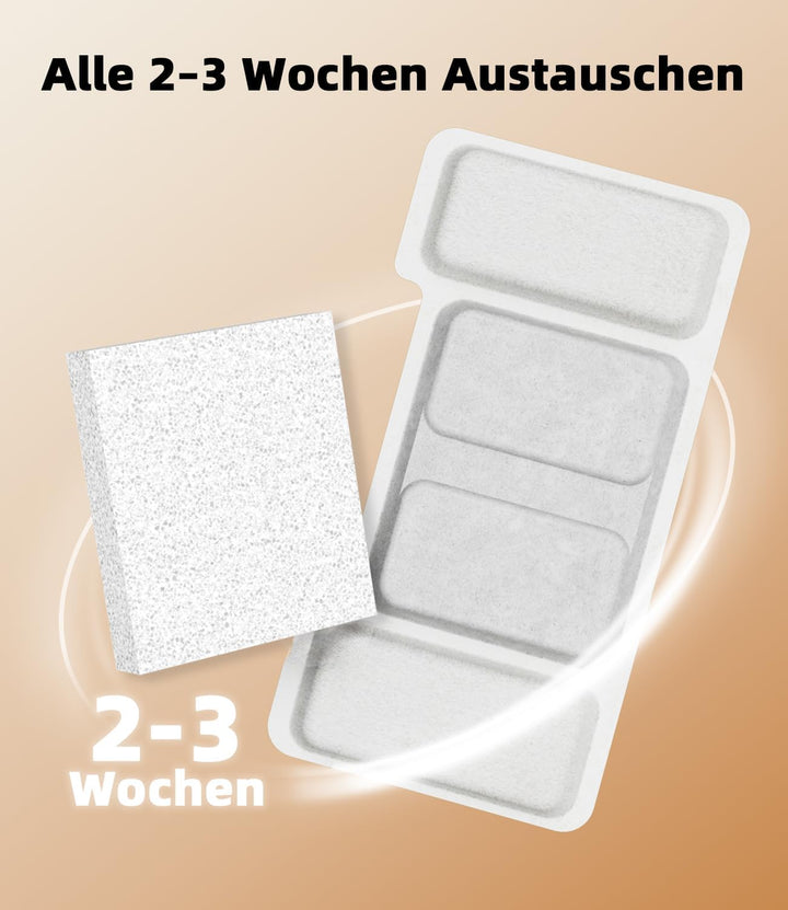 16 Stück Katzenbrunnen Filter für UPAWPIA Katzen Trinkbrunnen 3.2L Filter 4-Monats-Set Ersatzfilter