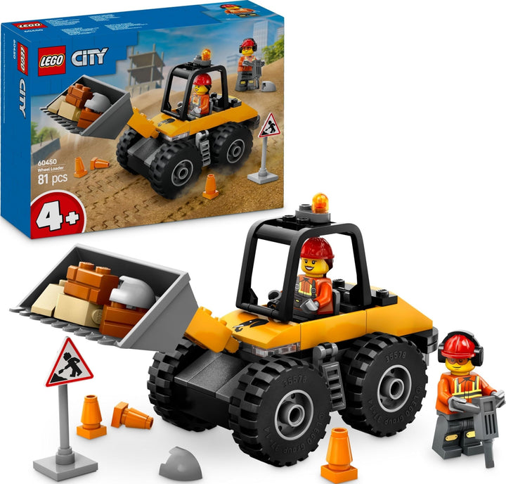 LEGO City Radlader - Spielzeugbagger für Kleinkinder, Mädchen und Jungen ab 4 Jahren - Fahrzeug Spie