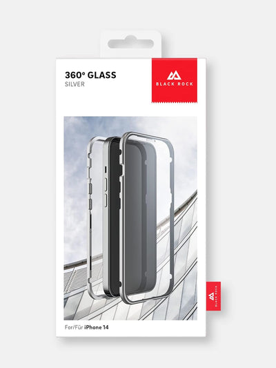 Black Rock - Hülle 360 Grad Glass Case Passend für Apple iPhone 14 I Handyhülle, Magnet Verschluss (