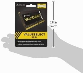 Corsair Value Select SODIMM 8GB (1x8GB) DDR4 2133MHz C15 Speicher für Laptop/Notebooks - Schwarz 213